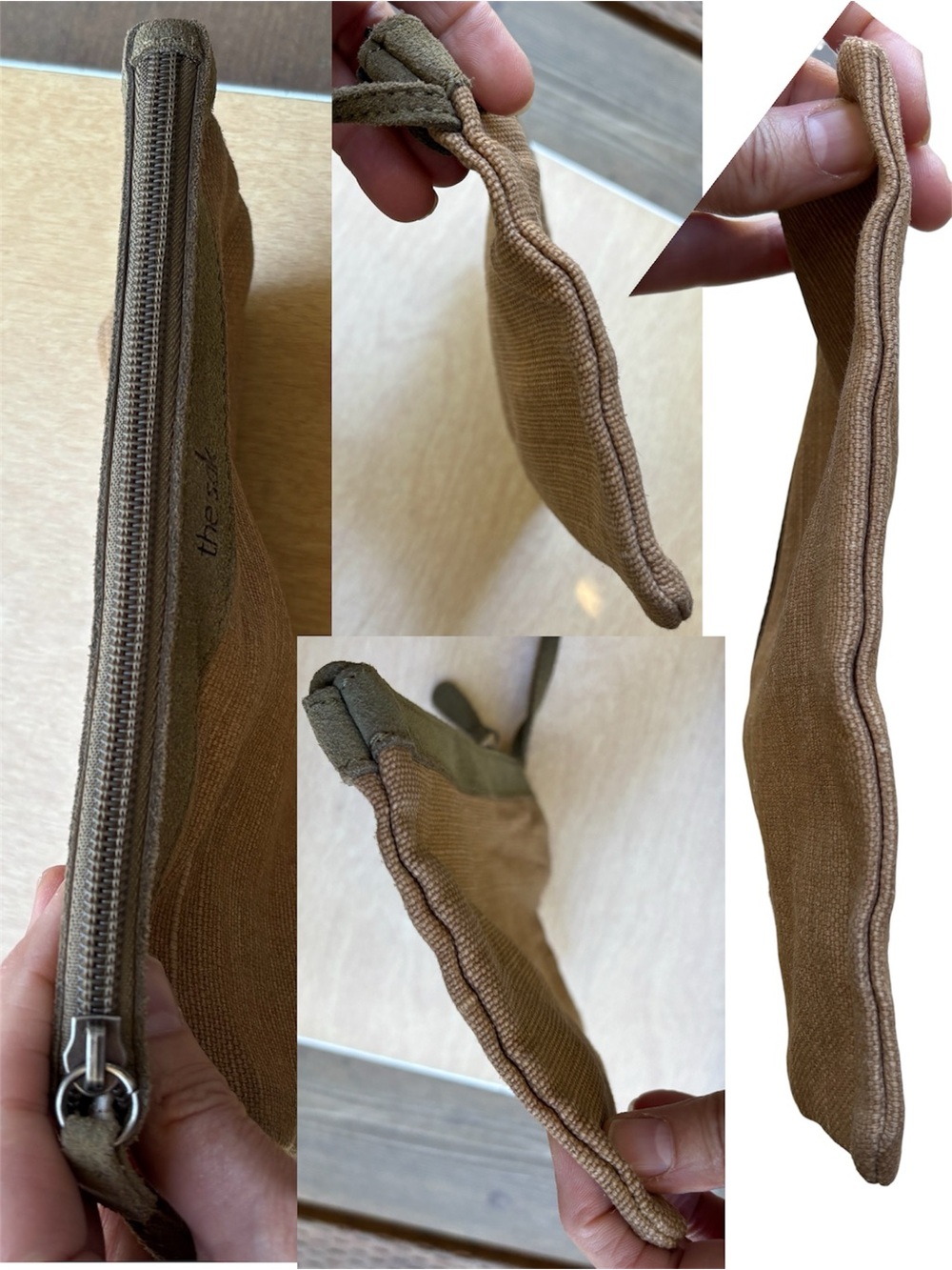 The Sak Los Feliz Moss Green Suede Leather Slouchie Hobo Bag - Picture 11 of 16